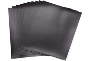 BRIARTW 10 Pack 9.3x6.85inch Large Size Magnet Sheets for Dies Storage Magnetic Sheets for Crafts Non Adhesive for Metal Cutting Dies Storage Orangize Crafts Tool ScrapbookingFlexible Placement 0.5mmThickness
