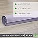 Gaiam No Slip Yoga Mat Towel, Violetthumb 3