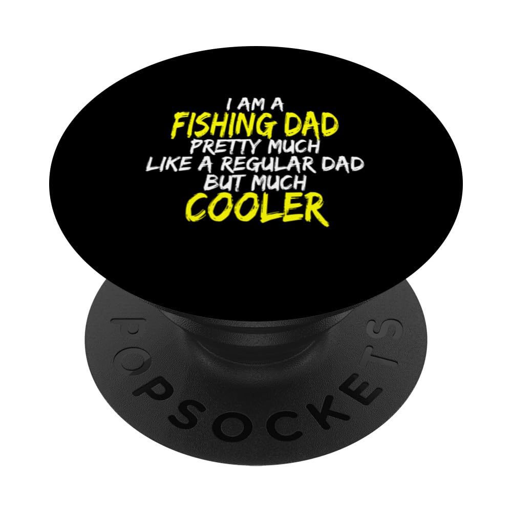 Fisherman Father's Day saying fishing fishing angler PopSockets Swappable PopGrip