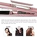 Flat Iron for Hair Straightening, ELFINA Professional Steam Straightener (ionic with LCD, 5 modes,) - Pink