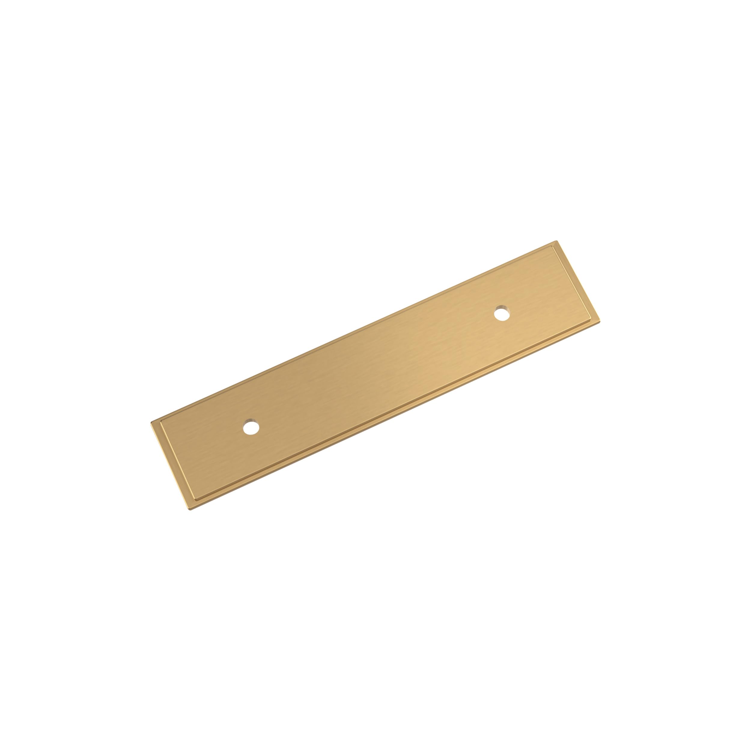 Photo 1 of Amerock Maymont 3 inch (76mm) Center-to-Center Rectangle Champagne Bronze Cabinet Pull Backplate, BP37587CZ