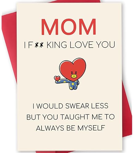 Cool Mom Birthday Card - Funny Greeting Card For Mom, Daughter, Sister & Bestie