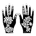 Lady Up 10 Sheets Henna Tattoo Stencils Temporary Tattoo Temples Set Indian Arabian Tattoos Reusable Stickers Stencils Body Art Designs for Hands