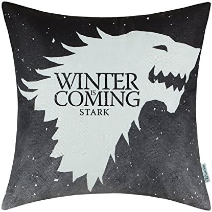 ArtoutletMF A Game of Thrones Houses Stark Winter Is Coming -65579 Cotton Linen Square Decorative Throw Pillow Case Cushion Cover 18 X 18