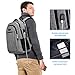 Travel Laptop Backpack,IIYBC Anti Theft Laptop Bag with USB Charging Port and Headphone Interface, Business Backpack for Men Women,College School Computer Bag Fits 17 Inch Laptop and Notebook-Grey