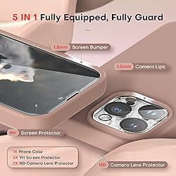 TOCOL [5 in 1] for iPhone 14 Pro Max Case, 2 Screen