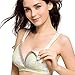 Bllatta Womens Nursing Maternity Bra No Underwire for Breastfeeding Cotton Grey