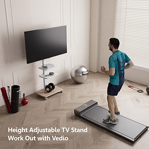 FITUEYES Rolling TV Stand, Mobile TV Cart on Wheels for 3265 70 Inch