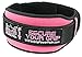 Grip Power Pads Women's Weight Lifting Belt Gym, Fitness, Bodybuilding Squats, Lunges, Deadlift, Powerlifting Weightlifting Pink, Purple (Pink, Medium)