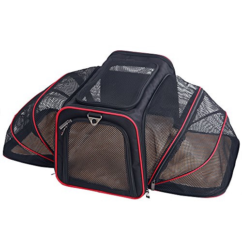 Petsfit Expandable Large Cat Carrier Small Dog Carriers, Airline