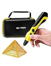 Pluma de impresión Kuction 3D con bolsa de almacenamiento portátil, pluma de impresión de dibujo profesional en 3D Compatible con filamento PLA   ABS, regalo perfecto para niños, para inspirar la creatividad de los niños adolescentes