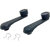 YCUPONE 2PCS Interior Window Crank Handle Grey PFM-730462 6926004020 Compatible with 4Runner Corolla Land Cruiser MR2 Pickup Starlet T100 Tacoma Tercel Van Wagon