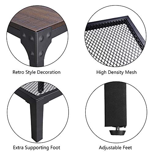 FIVEGIVEN Retro Corner Shelf 4 Tier Narrow Standing Bookcase Industrial for Home Office Espresso - Thumbnail 4