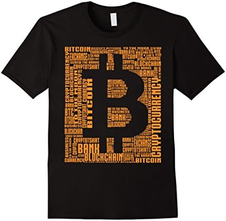Mens Bitcoin Crypto Logo 2017 Large Black