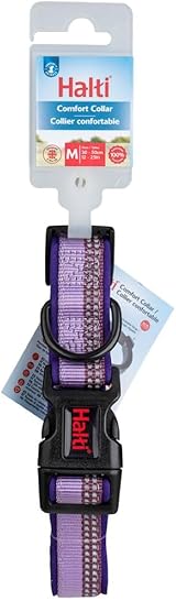 Halti Premium Dog Collar Purple Size Large Nylon Neoprene Reflective view 2
