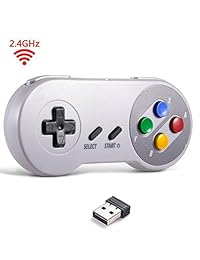 Controlador USB inalámbrico de 2,4 GHz compatible con los juegos Super Famicom.