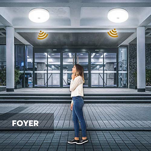 LifeBest Led-plafondlamp, bewegingssensor, licht, plafondlamp, modern, vlak plafondlamp voor keuken, woonkamer… - Afbeelding 8