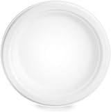 Signature Packaging 7in Round Paper Plates Bagasse 50 Pack Eco Friendly view 7