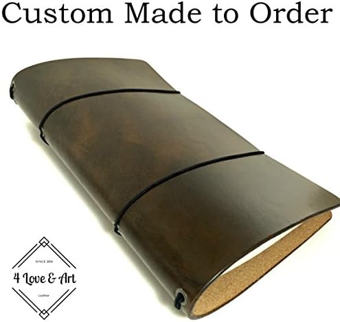 Custom Leather Moleskine / Midori Notebook Cover - MEDIUM NARROW