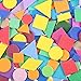 Sumind 1000 Pieces Foam Shape Stickers Self Adhesive Felt Shape for Kids Crafts Mini Arts and Crafts Geometric Foam Stickers Preschool Assorted Colors (Circle, Square, Triangle)