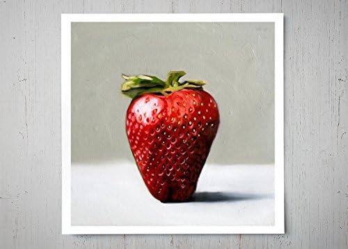 Single Strawberry - Oil Painting Giclée Print