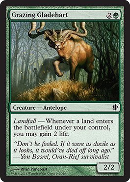 Magic: the Gathering - Grazing Gladehart (147/356) - Commander 2013 by Magic: the Gathering