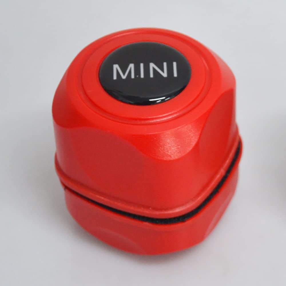 ANCLLO Mini Portable Magnetic Anti-Scratch Fish Tank Brush,Aquarium Glass Cleaner,Algae and Fish Tank Remover Cleaning -Large Size 6 * 5.5 * 5.5CM (Red)