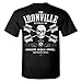 Ironville Heavy Iron Outlaw Skull Barbells Powerlifting T-Shirt