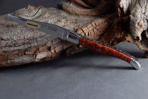 Laguiole Le Fidèle Cisele Brillant / Amboyna Wood, Made in France