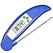 IdealHouse none Kitchen Food Digital Electron Probe Folding Grilled Meat and Fish Baking Thermometer, Free Size, Blue