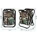 FCFKUK Bright starl Multifunction Folding Cooler and Stool Backpack, Hiking Camouflage Seat Table Bag Camping Gear for Outdoor Indoor Fishing Travel Beach