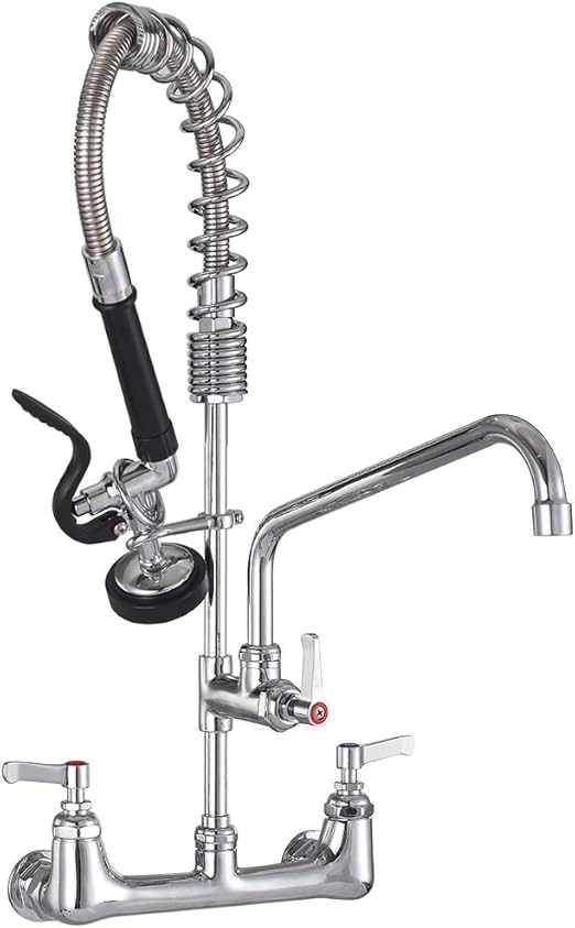 Jzbrain Double Handle Commercial Kitchen Faucet 25 Height 8