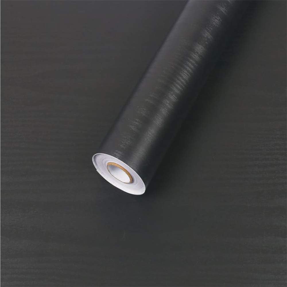 Amazon Moana Mahana モアナマハナ 壁紙 シール はがせる リメイクシート おしゃれ 木目 のり付き 防水 防カビ 防湿 クロス カッティングシート 幅45cm 10m 木目調 ブラック 壁紙