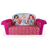 Marshmallow Furniture, Children's 2 in 1 Flip Open Foam Sofa, Disney Princess, by Spin Master (Toy)