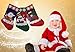 Christmas Stockings for Kids - Set of 3 - Family Fireplace Decorations and Cute Santa Stocking Fillers for Light Gifts & Goodies – 18’’/46cm Long, Classic Unique Xmas Socks Made of Soft Felt