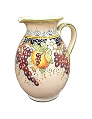 Guild Product: CERAMICHE DARTE PARRINI - Italian Ceramic Art Pottery Vase Jar Vessel Pitcher Vino Vine Hand Painted Made in ITALY Tuscan