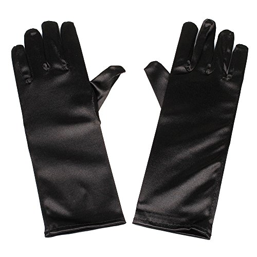 Silky Satin Child Size 9.5" Formal Gloves for Flower Girl