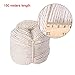 Pangda Cotton Macrame Cord Twine, Craft Rope Yarn for DIY Plant Hanger Wall Hanging Decoration, Natural Color (150 m Long, 4 mm Diameter)