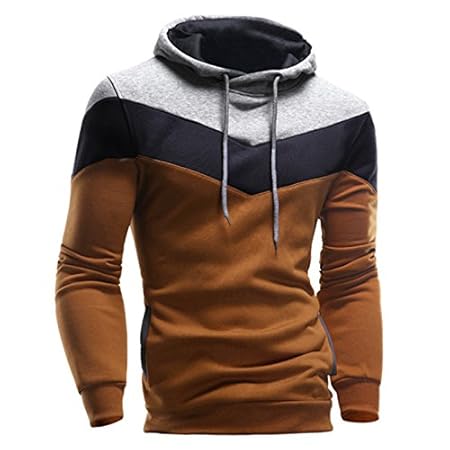 Herren Wintermantel Männer Winterjacke Retro Hoodie Kapuzenpulli Tops Cord Patchwork Outdoorjacke Oversize Kapuzenpullis Jack