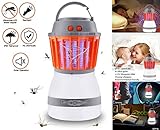 Fly Partner Mosquito Killer Camping Lamp, 2 In 1 Electronic Insect Killer Light via USB Charging, 2200mAh Rechargeable & PortableIP67 Waterproof, For Indoor & Outdoors, Home & Traveling