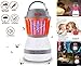 Fly Partner Mosquito Killer Camping Lamp, 2 in 1 Electronic Insect Killer Light via USB Charging, 2200mAh Rechargeable & PortableIP67 Waterproof, for Indoor & Outdoors, Home & Traveling