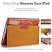 KAVAJ New iPad Case 2018/2017 Leather Cover Berlin for Apple iPad 6th & 5th Gen. Cognac-Brown Genuine Cowhide Leather with Built-in Stand Auto Wake/Sleep Function. Slim Fit Smart Folio Covers