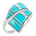 Turquoise Ring Sterling Silver (PICK COLOR) (Turquoise, 9)