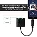 Lightning to 3.5 mm Headphone Jack Adaptor, iPhone 8/8 Plu /7/7 Plus Headphone AUX Adapter Dual Function 8 Pin Lightning to 3.5mm Audio Splitter, Support iOS 11 and Before (No Calling Function) (Back)