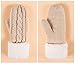Women's Winter Gloves Warm Lining - Cozy Wool Knit Thick Gloves Mittens in 6 color (Cream)
