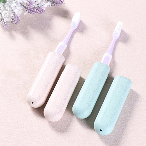 4 Packs Travel Toothbrush Case, Portable Toothbrush Storage Box Toothbrushes Holder for Travel, Camping, School