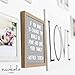 Letter Board - Improved Gray Felt Letter Board 10x10 inches - Message Board with 340 Changeable Letters Emojis Numbers with Bag and Premium Oak Frame and Wall Mount (Gray)