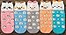 5 Pairs Womens Cute Animal Cartoon Cotton Colorful Casual Crew Socks by Chalier