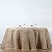 Efavormart Fine Rustic Burlap Tablecloth Round 120