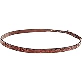 M&F Western MF Brown 3/8in Tooled Hat Band